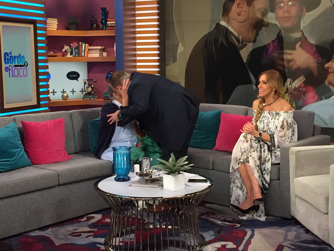 Ella estuvo de invitada en El Gordo y la Flaca para hablar de su trayectoria en la empresa y Raúl le dio un gran abrazo