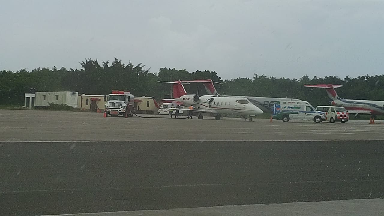 Este es el avión en el que trasladarán a David Ortiz.