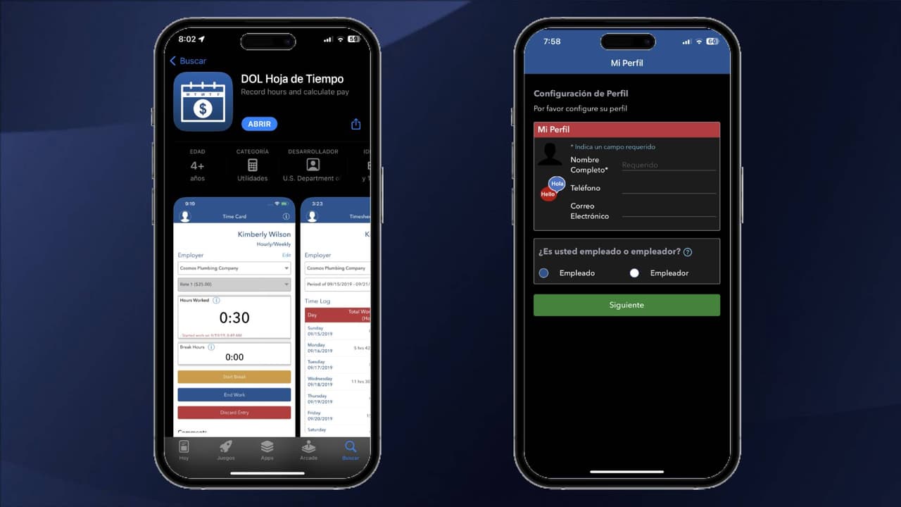 La aplicación funciona tanto para empleadores como trabajadores, pues permite 
<b>mantener registros precisos de las horas de trabajo</b>, el tiempo de descanso, así como las horas extra.