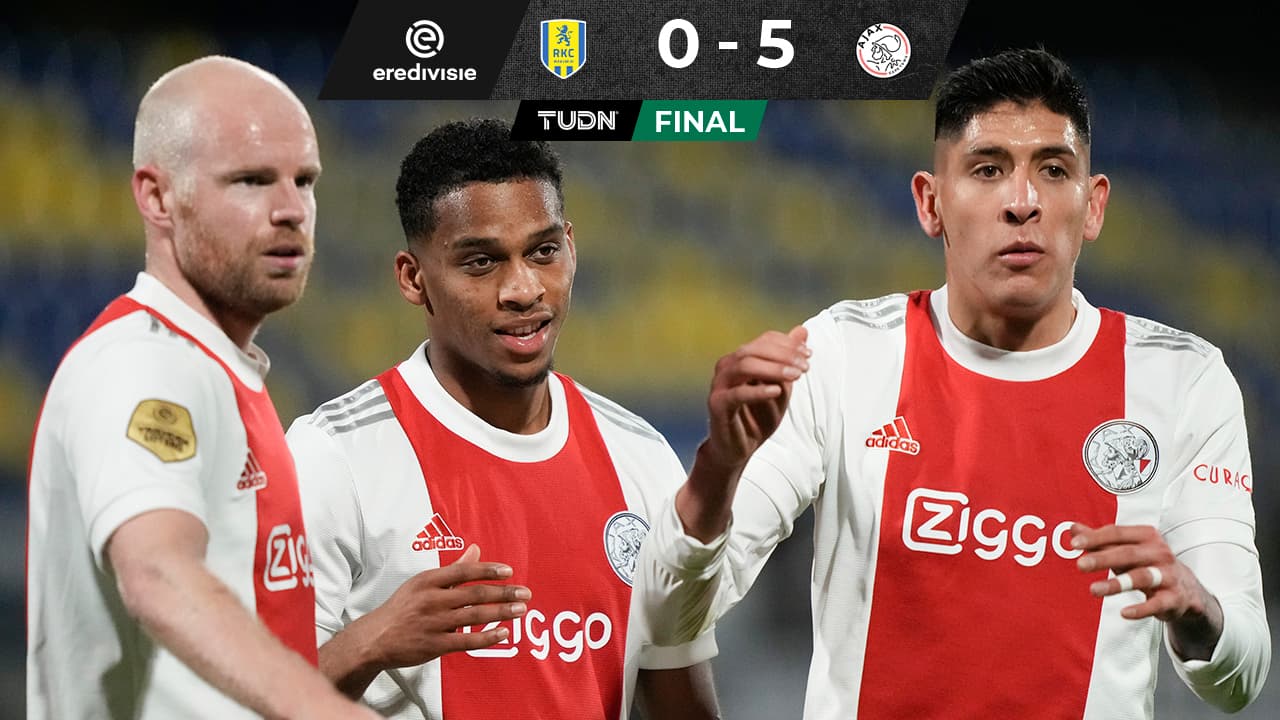 Con Edson, Ajax golea al Waalwijk y retoma el liderato