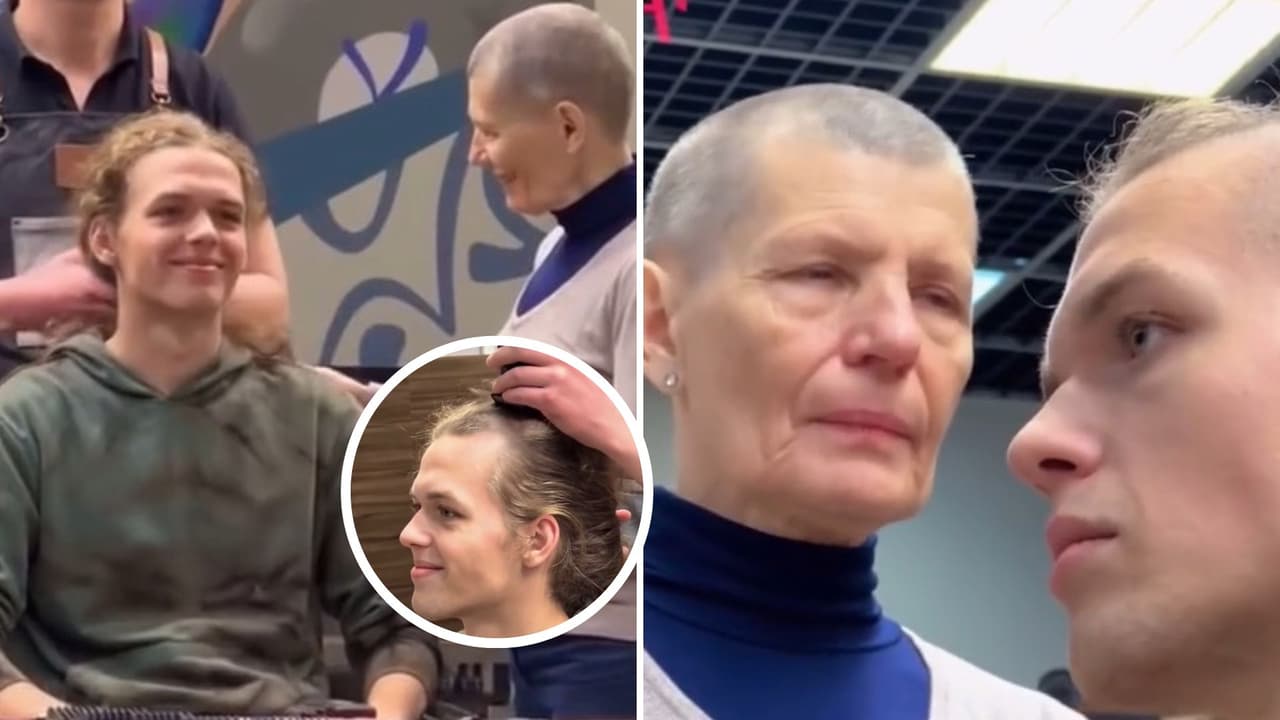 Joven se rapa para regalarle una peluca a su madre con cáncer: video provoca lágrimas