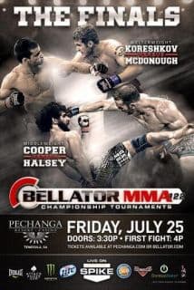 Pesaje Bellator final peso welter y mediano