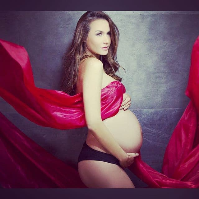 Ella lució despampanante durante toda su etapa de embarazo.