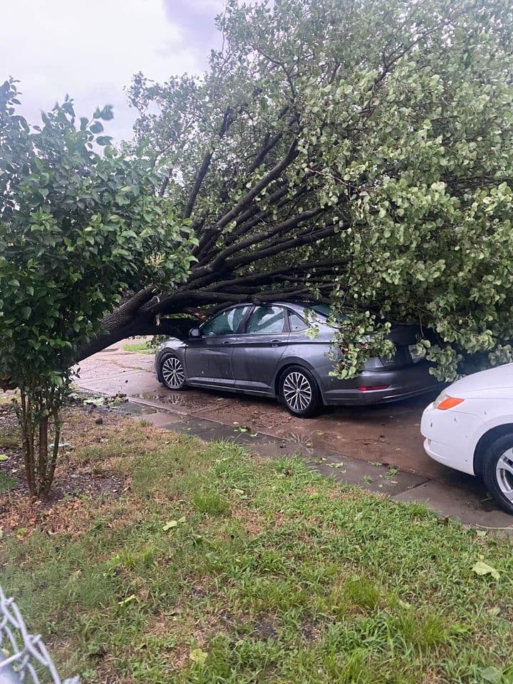 Existe la posibilidad de 
<b>tormentas aisladas, caída de granizo y ráfagas de viento de hasta 65 mph. </b>