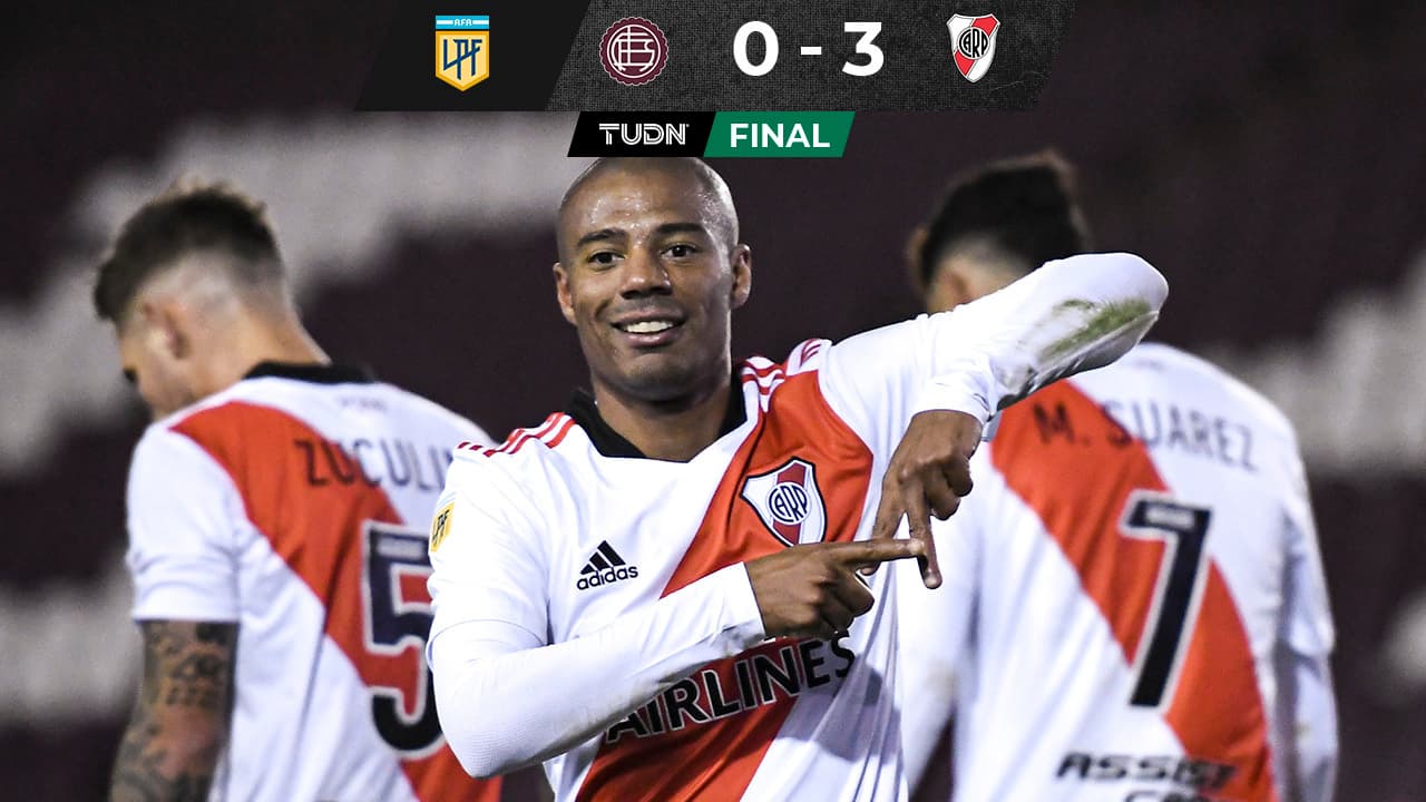 Resumen y goles | De la Cruz hace doblete y River golea a Lanús
