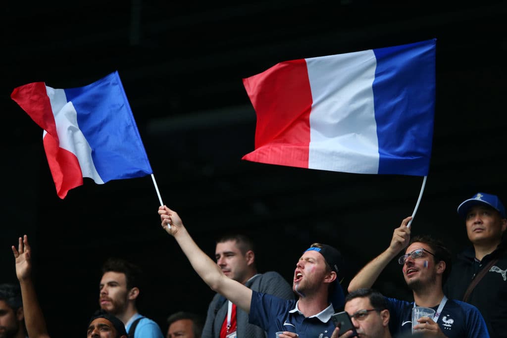 El colorido y los atuendos demostraron la alegría de los fanáticos en medio del duelo de cuartos de final entre Uruguay y Francia, en la lucha por un cupo a la semifinal del Mundial de Rusia 2018.