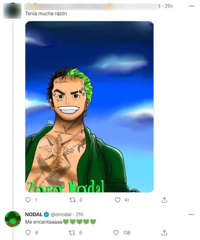 Algunos de esos mensajes también los contestó y en este, por ejemplo, admitió que le "encanta.
<br>