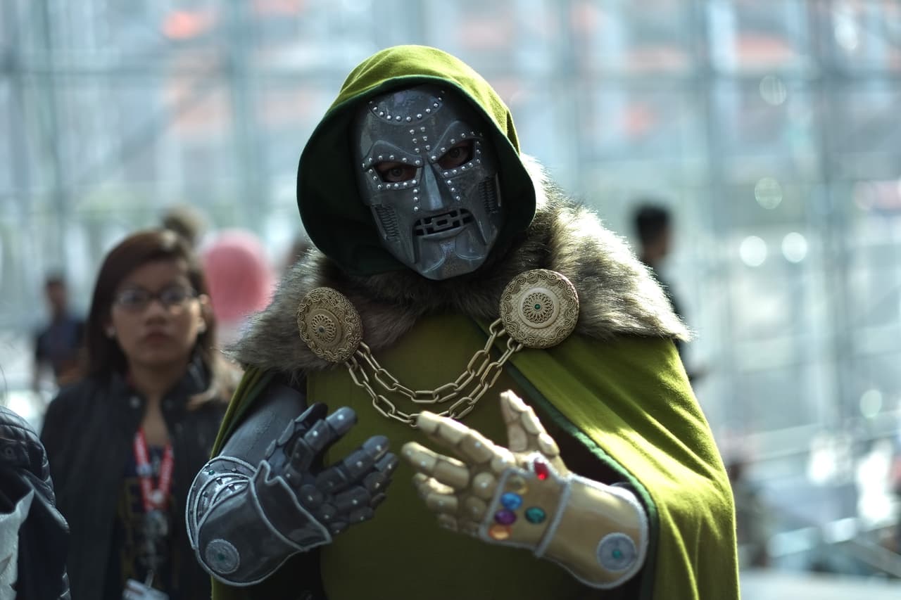 El enigmático Doctor Doom, otro de los personajes que no faltó a Comic Con.