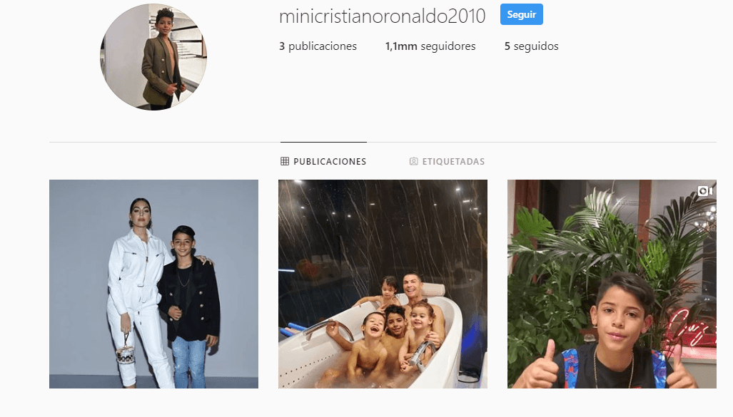 Mini Cristiano Ronaldo tiene más seguidores que Rodolfo Pizarro