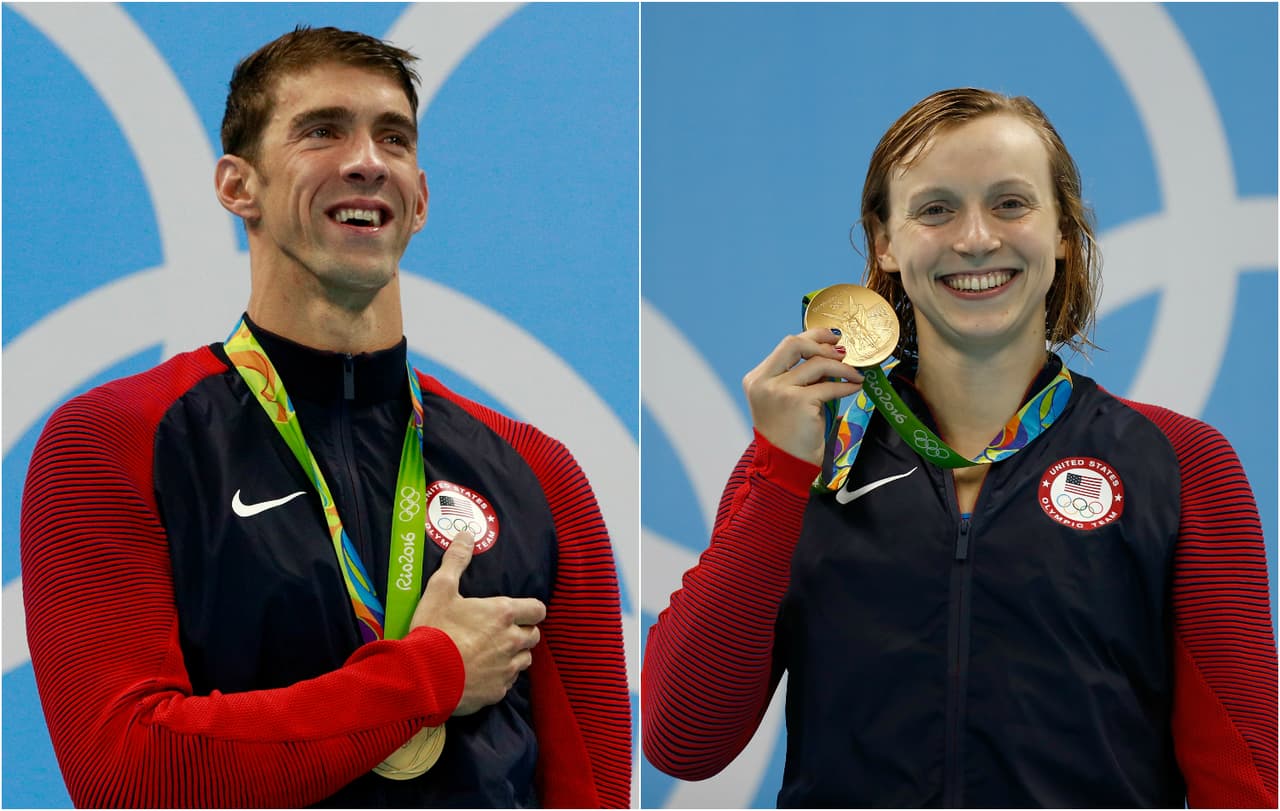 Michael Phelps y Katie Ledecky se robaron la noche en Río.