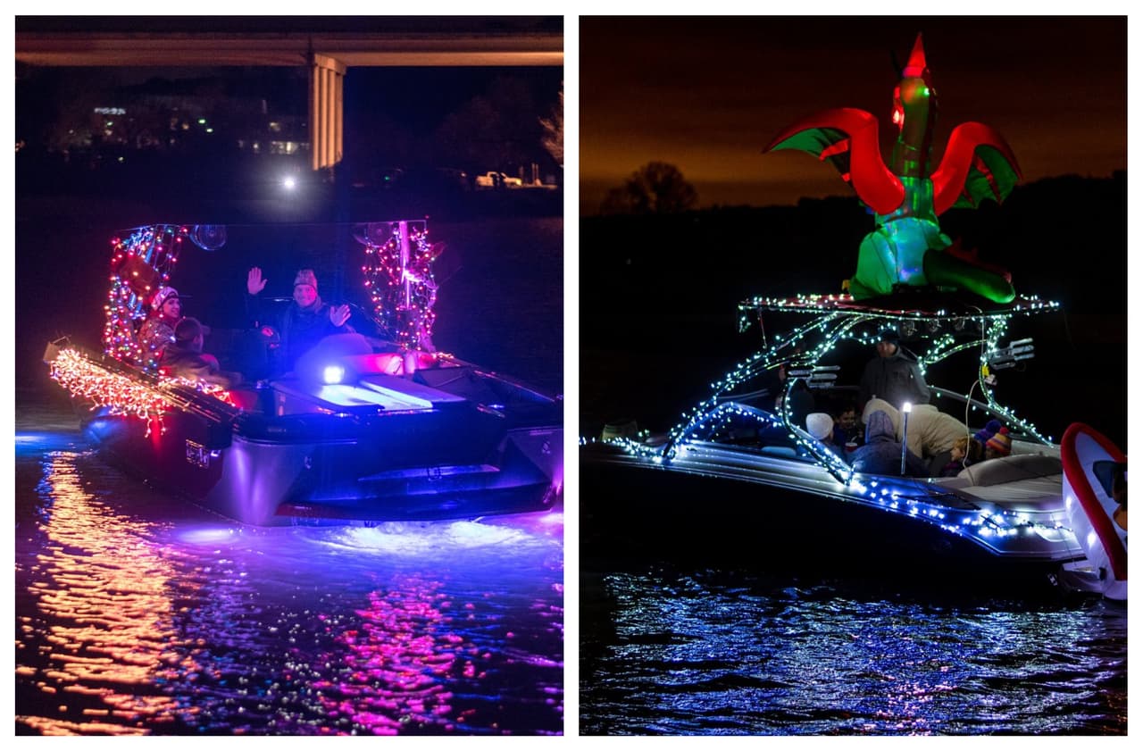 Este fin de semana podrás ver el tradicional desfile de botes iluminados en el lago Austin