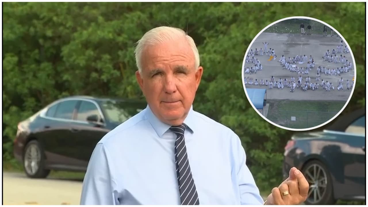 “Hay suficiente espacio”: Carlos Giménez contradice a reclusos de cárcel de migrantes de Krome