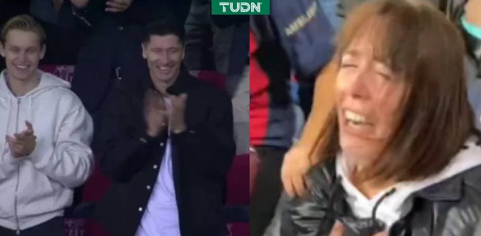 Marc Guiu puso de pie a Lewandowski y De Jong e hizo llorar a su familia