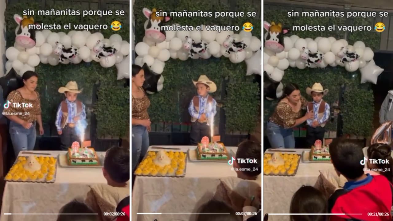 Niño pide que no le canten ‘Las mañanitas’ en su cumpleaños