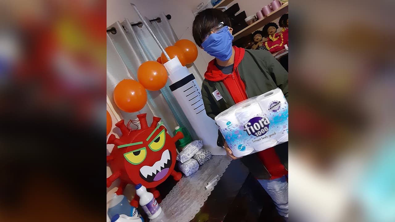 Esta familia de Houston quiso demostrar con esta fiesta que debemos sacar un poco de alegría a pesar del tiempo en el que vivimos.