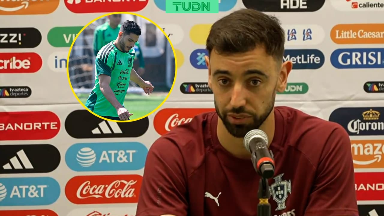 Bruno Fernandes deja este deseo a Raúl Jiménez antes del México vs. Portugal