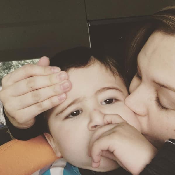 Este pequeñín es el primogénito de Florencia, Santiago, a quien de cariño le dice Tati: "#tatiminiñogrande 💙😍".