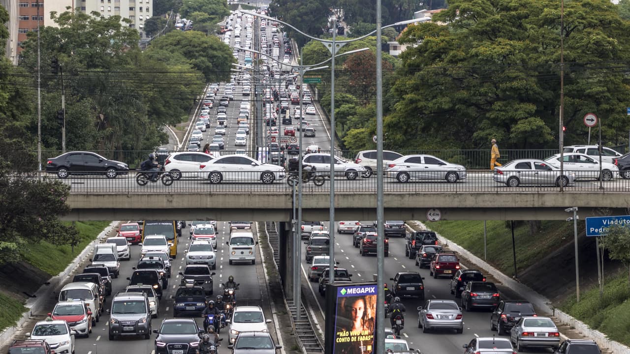 <h3 class="cms-H3-H3">5. Sao Paulo, Brasil</h3>
<br>Puesto en 2017: 
<b>5</b>
<br>Horas perdidas por habitante en tráfico pesado: 
<b>154</b>