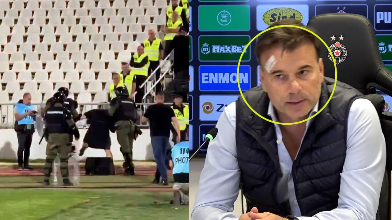 Ultras del Partizán agreden a sus jugadores y su entrenador en los vestidores