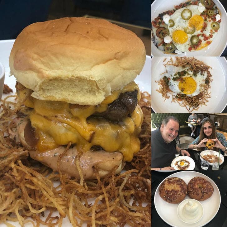 Esta fotografía fue la que causó la polémica: "Increíble brunch en Three Wynwood esta tarde. Frita burger: huevos rancheros al estilo Miami, huevos estrellados, bagel. Estuvo muy bueno", se puede leer en la imagen.