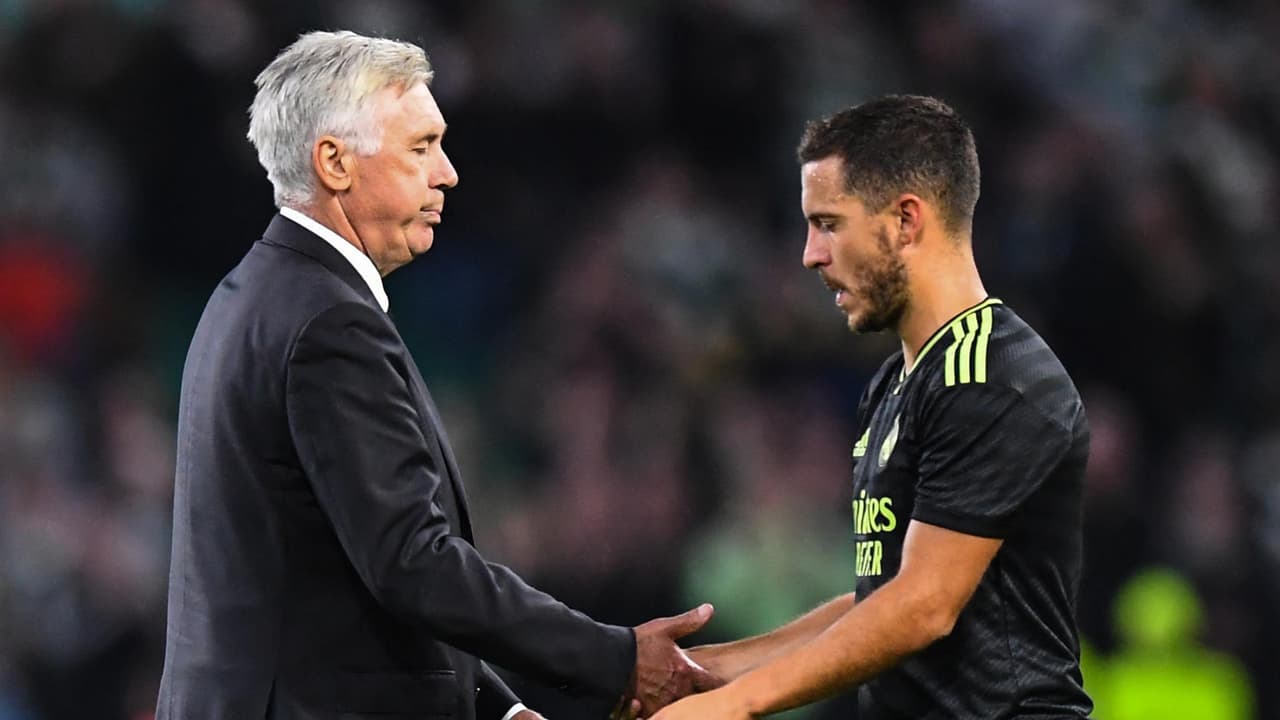 Ancelotti va con Hazard tras lesión de Benzema, pero "no le voy a pedir goles"