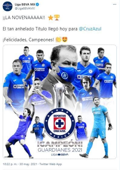 Estas fueron las reacciones tras el campeonato del Cruz Azul.