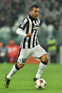 Carlos Tévez fue elegido el Jugador Más Valioso de Italia.