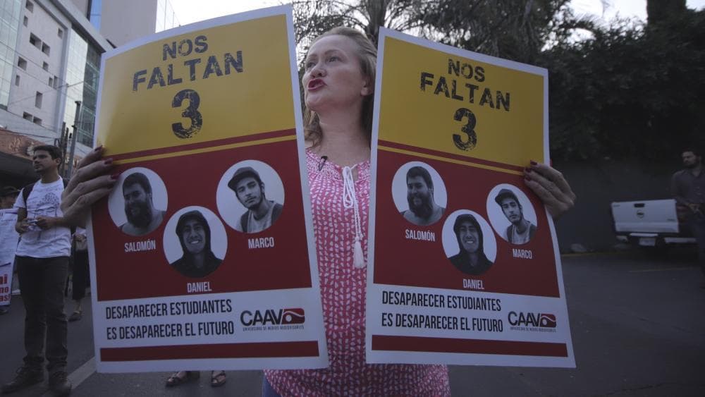 Photographs of the three film students killed in Mexico.