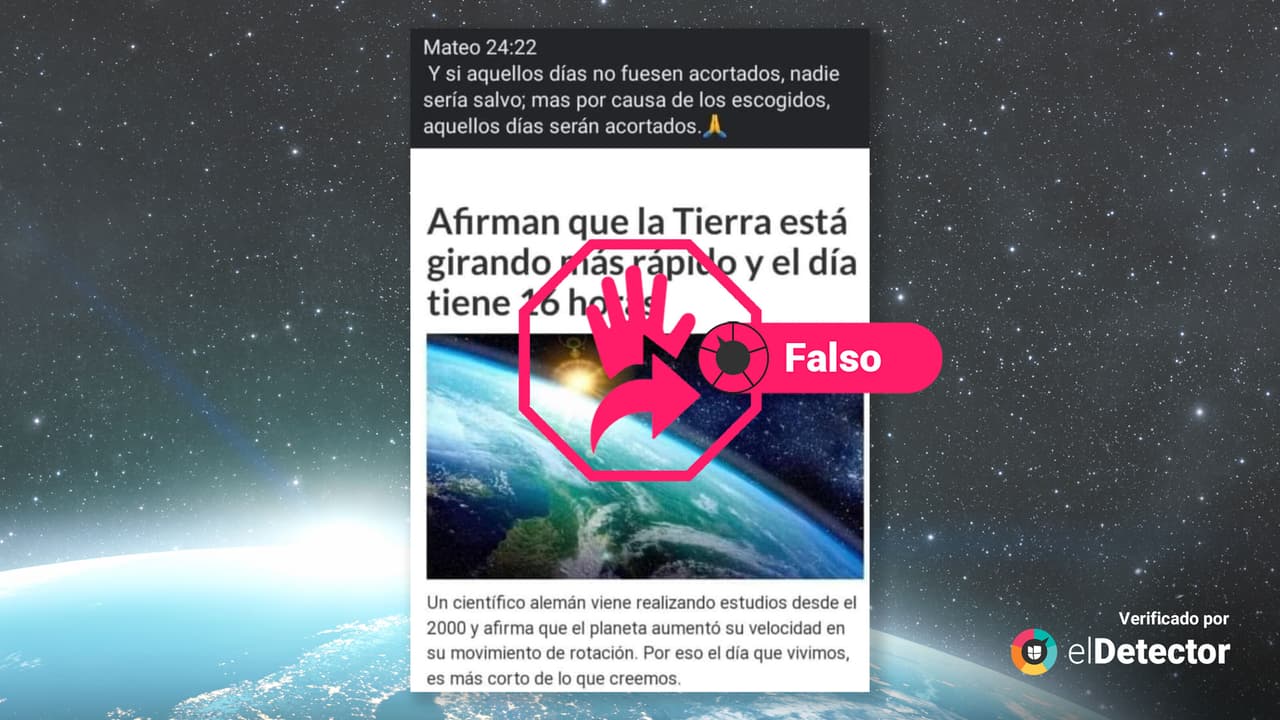 Es falso que el día ahora tenga 16 horas y que sea porque la Tierra está girando más rápido