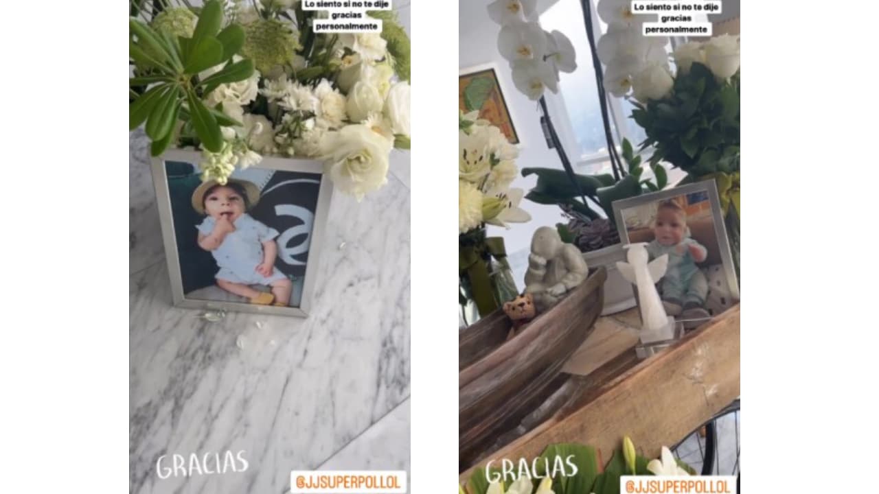 Vero Ale compartió el altar que puso en honor a su hijo de 8 años.