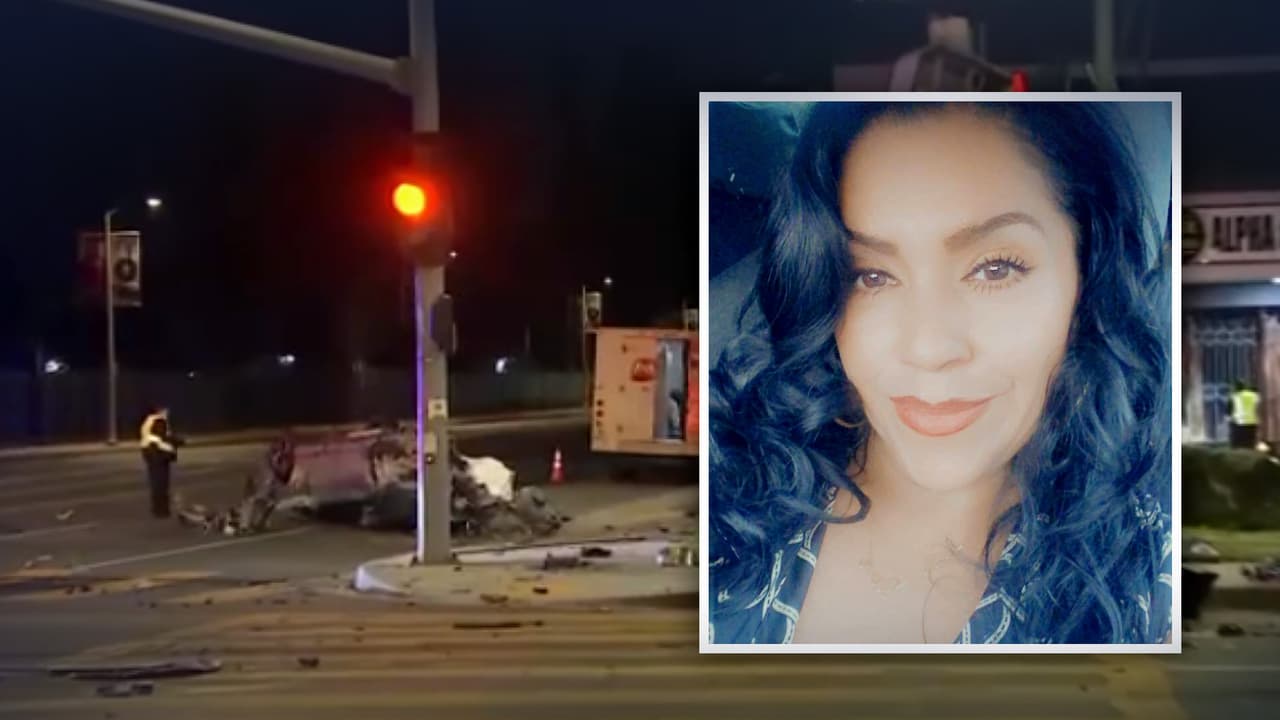 Madre hispana muere en accidente luego de que Corvette se pasara semáforo y golpeara su auto en Lake Balboa