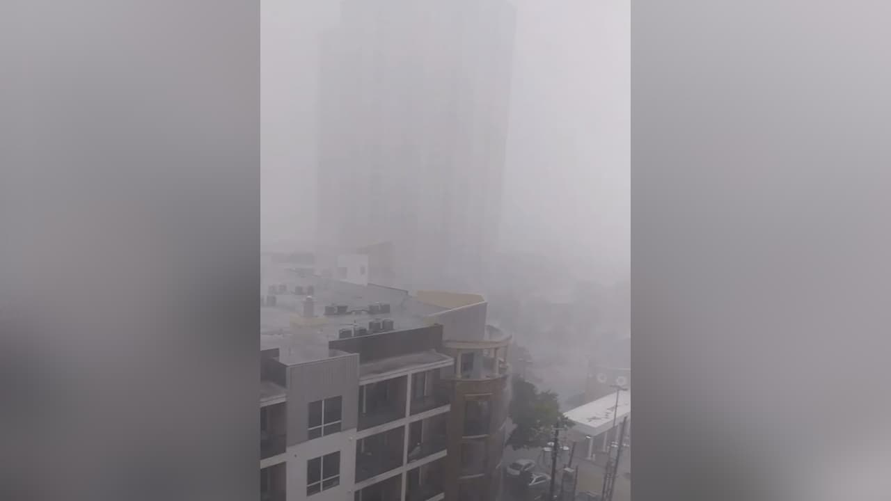 Fernando Castillo pudo tomar esta fotogra´fía durante la tormenta.