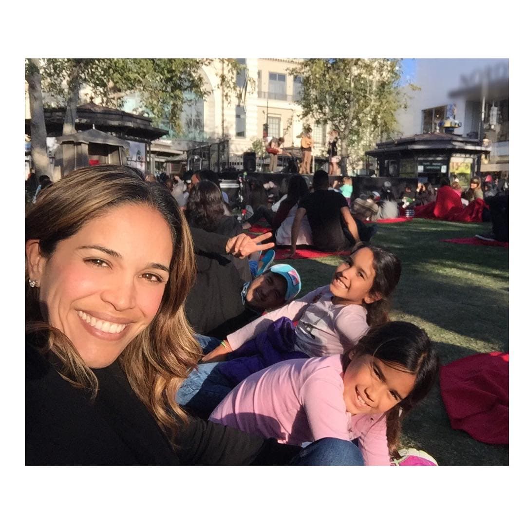 Karla pasó un día en familia.