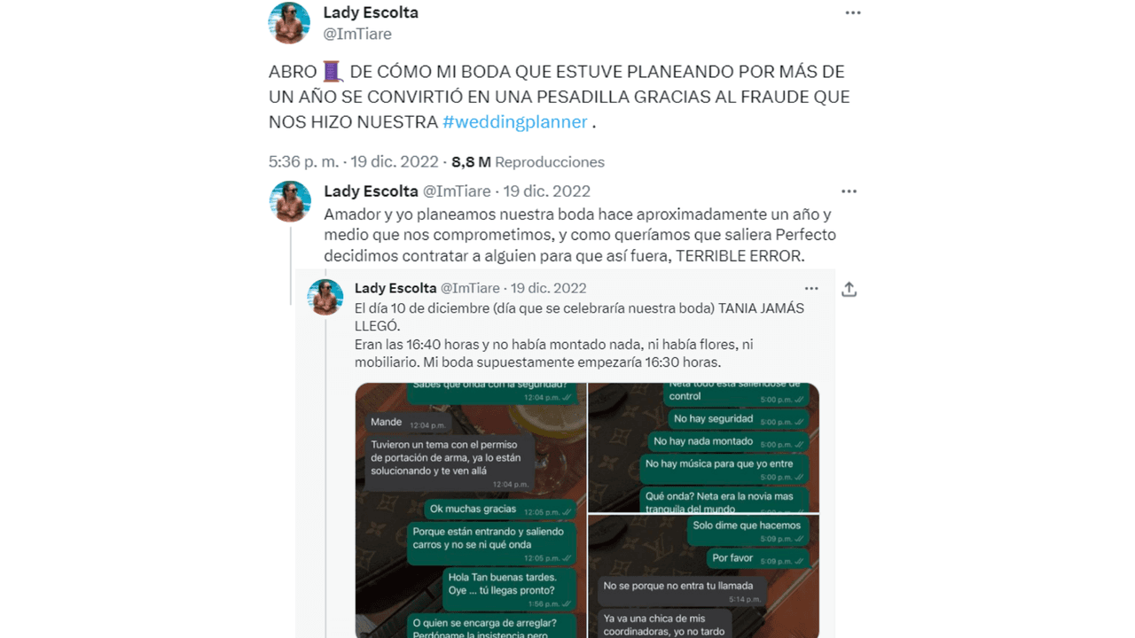 Una boda terminó arruinada por la 'weddding planner'