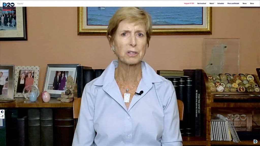 La exgobernadora republicana por Nueva Jersey, Christine Todd Whitman, fue otra de las miembros del llamado 'Gran Viejo Partido' que habló en la Convención para dar su apoyo a Joe Biden.
