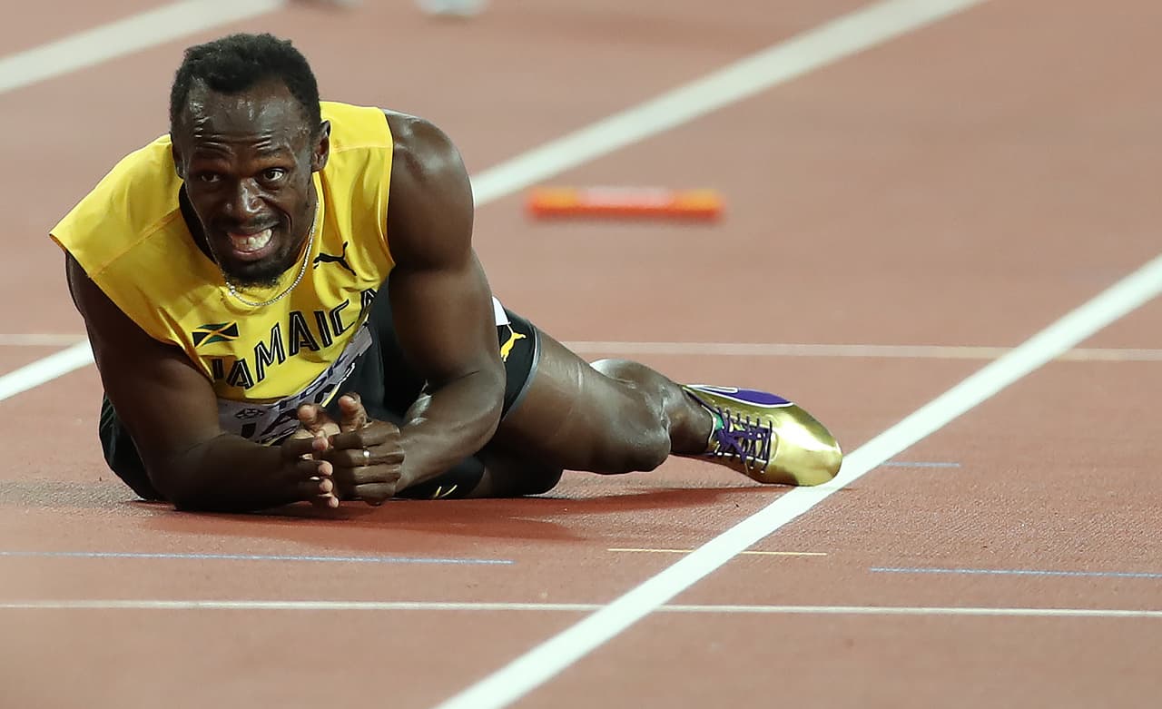 Su despedida del profesionalismo estuvo marcada por una lesión en la final de los relevos 4x100 en la que Jamaica iba líder.