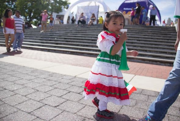 La comunidad mexicana se reunio en el historico Penn's Landing para celebrar el dia de la independencia mexicana. Estas son algunas imagenes.