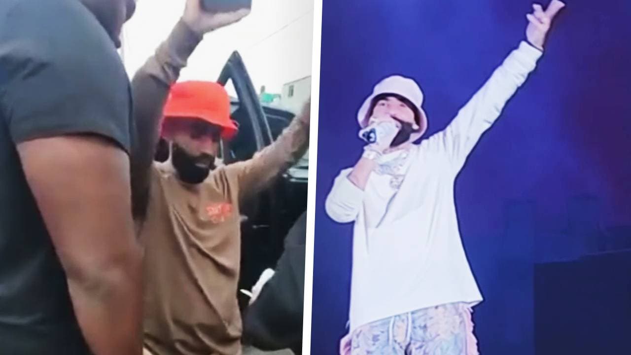 Arcángel reacciona en el escenario ante la detención que vivió en Perú