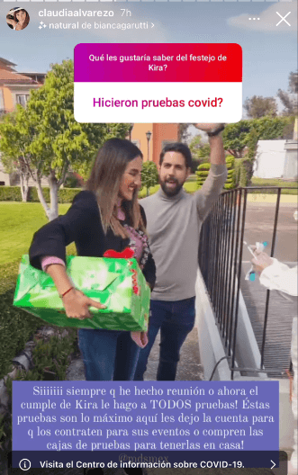 A los invitados se les pidió que asitieran cumpliendo con pruebas de detección de covid-19, sobre todo porque la actriz de telenovelas está embarazada.