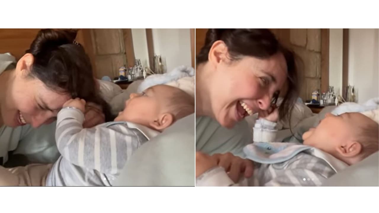 Irán Castillo y su bebé Demian