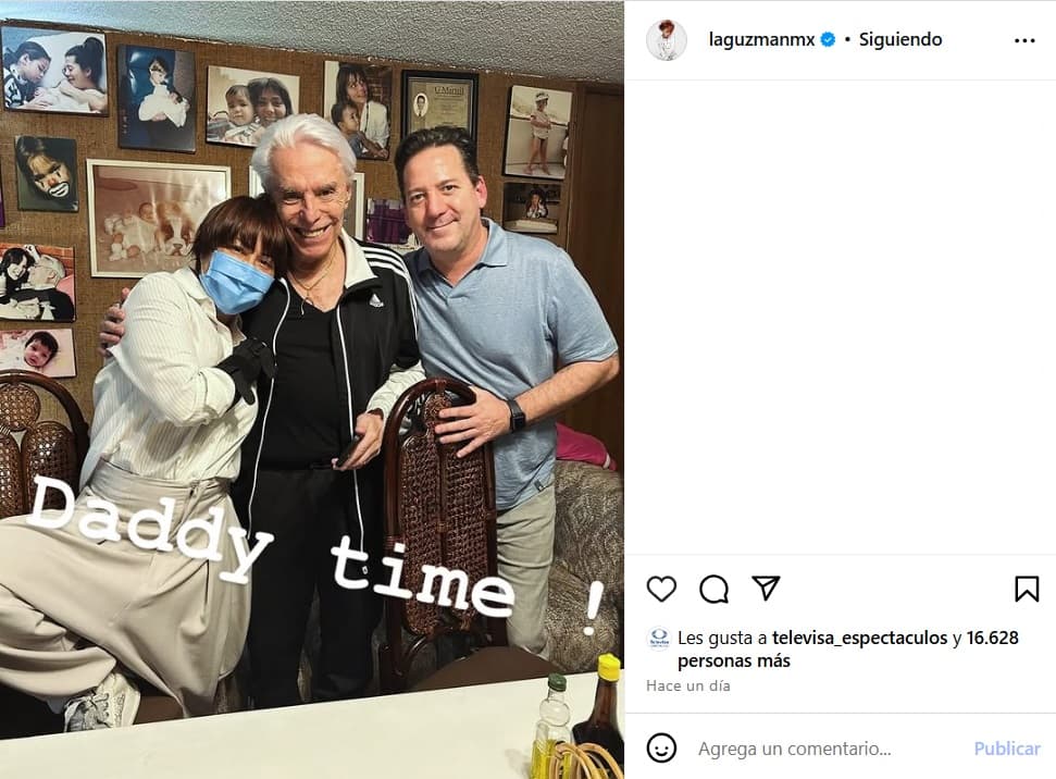 Alejandra Guzmán presumió que pasó tiempo con su papá, Enrique Guzmán.