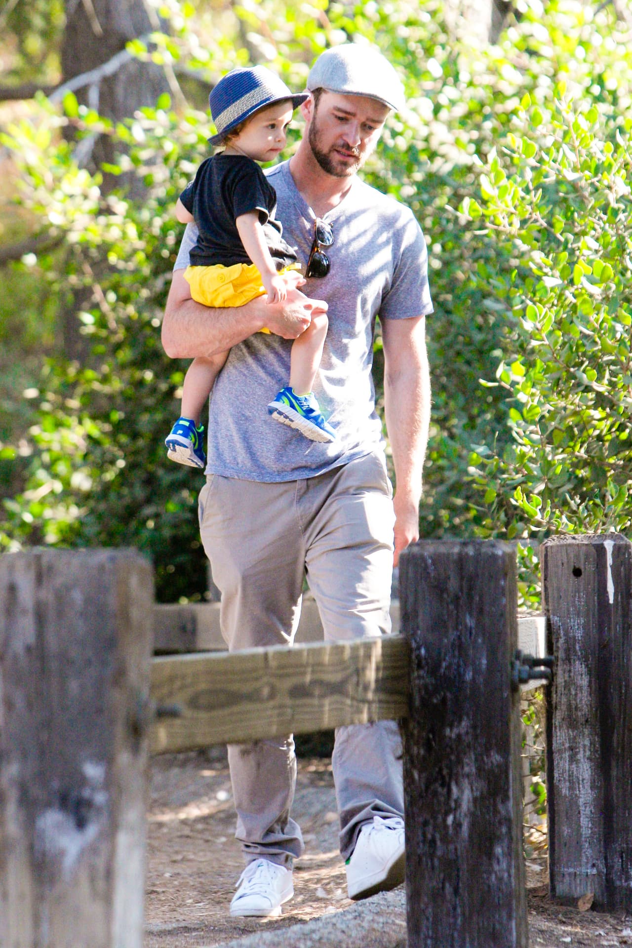 Jessica Biel no estaba con ellos.