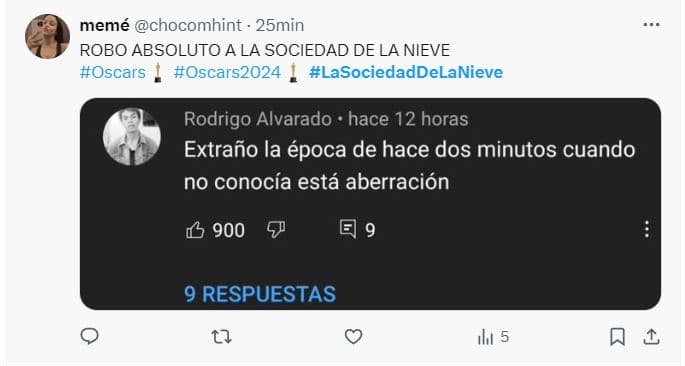 'La sociedad de la nieve' no ganó ningún premio Oscar