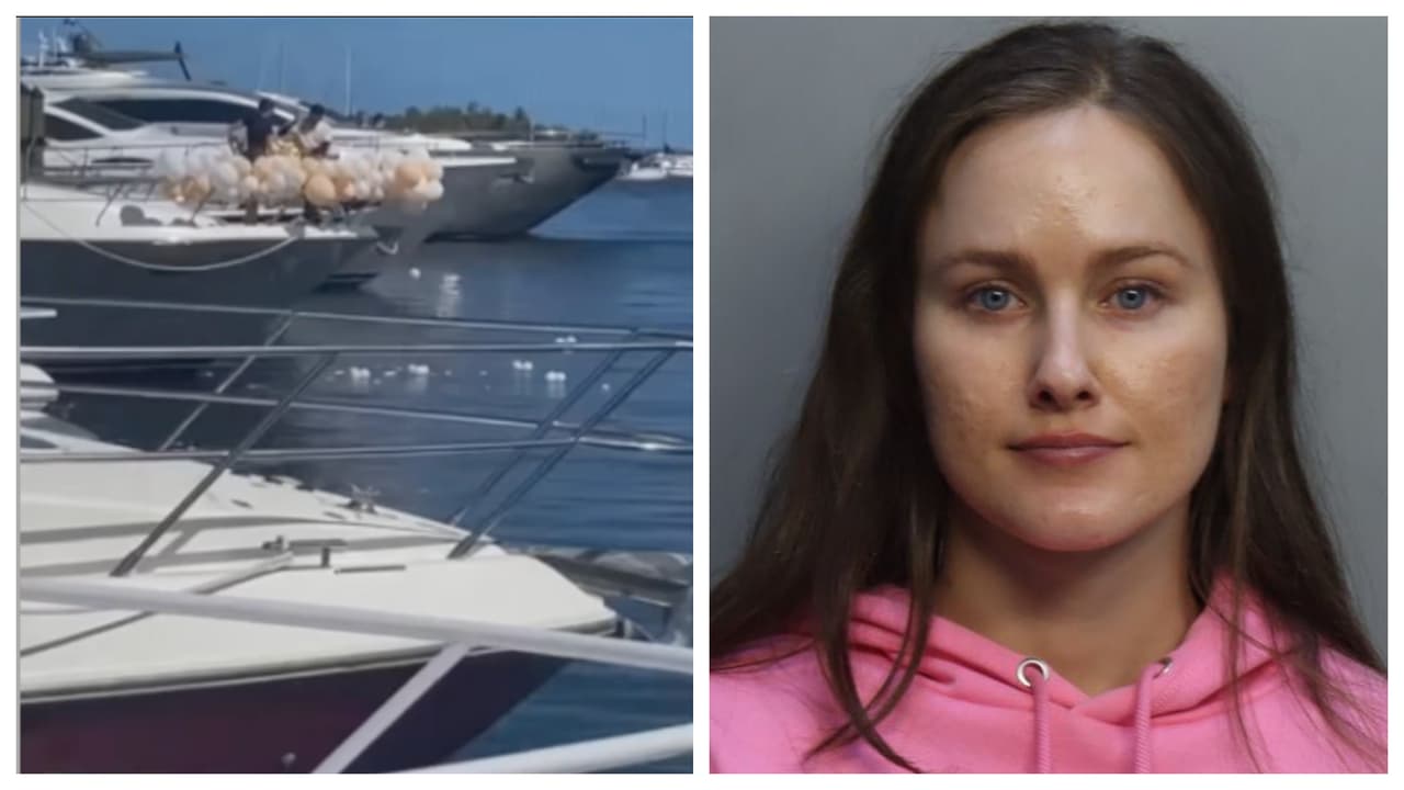 Arrestan a una mujer involucrada en el incidente en que lanzaron globos a la Bahía de Biscayne