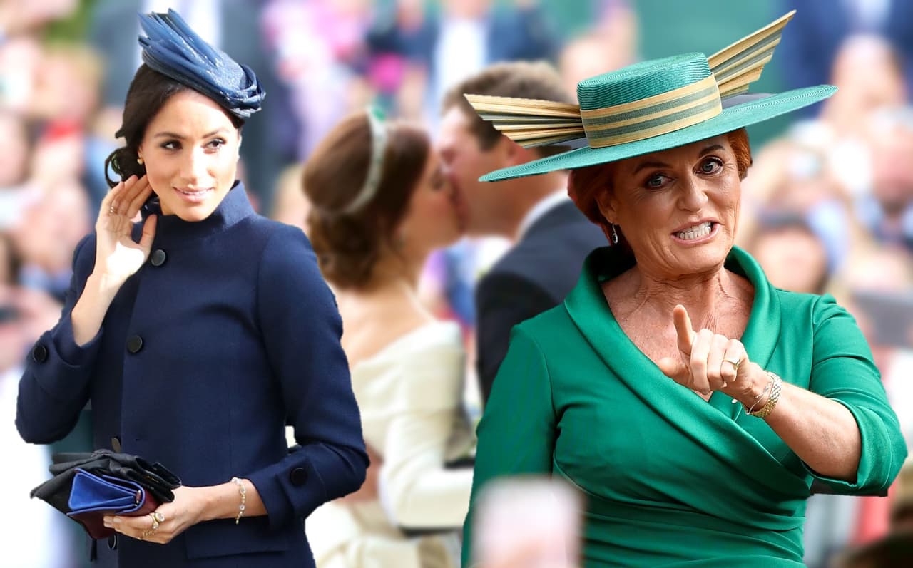 ¿Invitado no deseado? El embarazo de Meghan se ‘coló’ en la boda de Eugenie y Fergie se ‘vengó’ el lunes