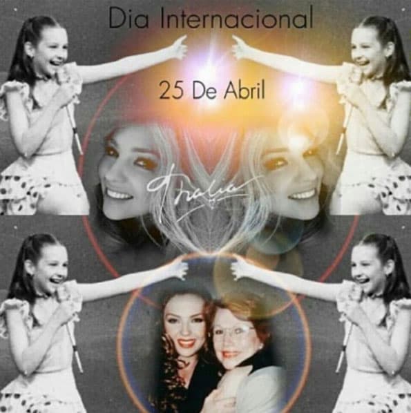 La actriz escribió en Instagram: "¡Seguimos y seguiremos juntos por mucho tiempo! ¡Gracias por nunca soltar mi mano! ¡Los amo!".