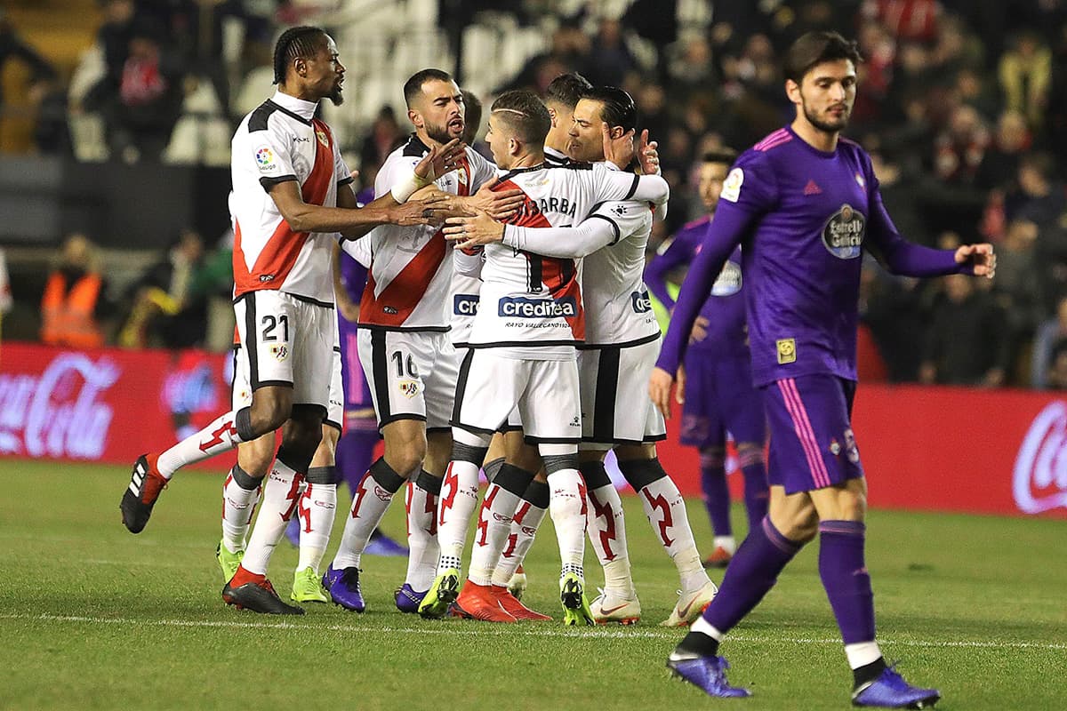 El Celta se queda con 21 puntos en la parte media-baja de la tabla, mientras el Rayo Vallecano con 19 puntos sigue en zona de descenso.