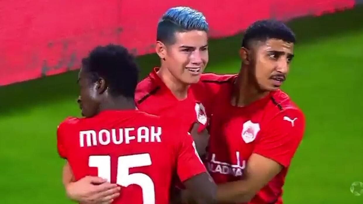 James Rodríguez aporta asistencia en triunfo del Al Rayyan en Qatar