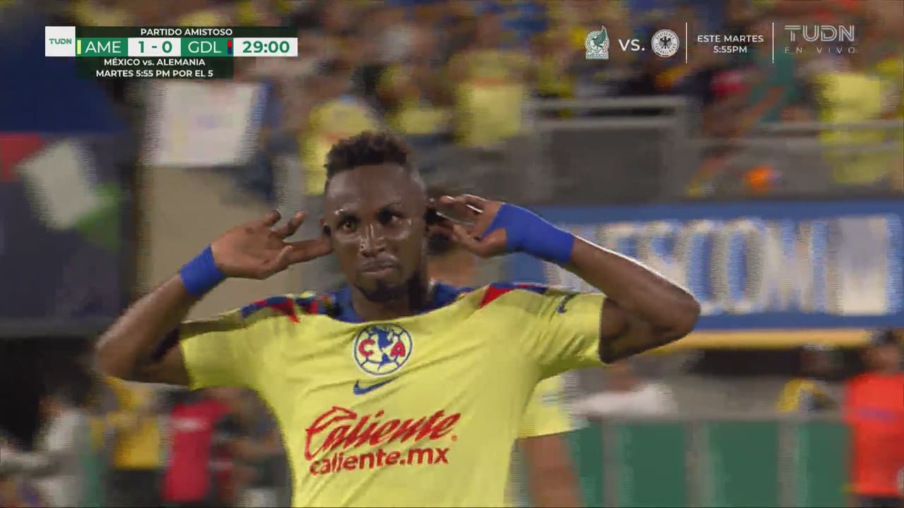 ¡Golazo con sabor especial! Quiñones abre el marcador para América 1-0