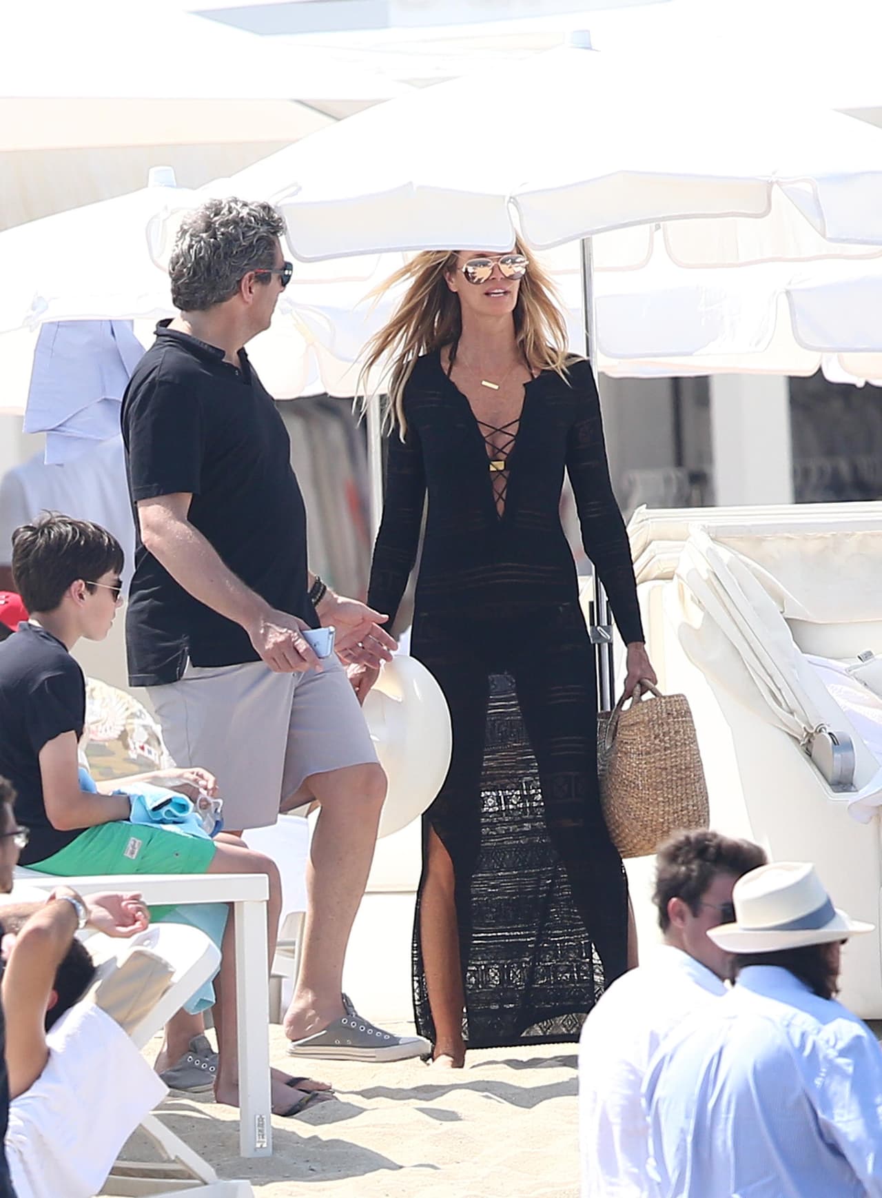 Aún con vestido largo logró un efecto magnético.